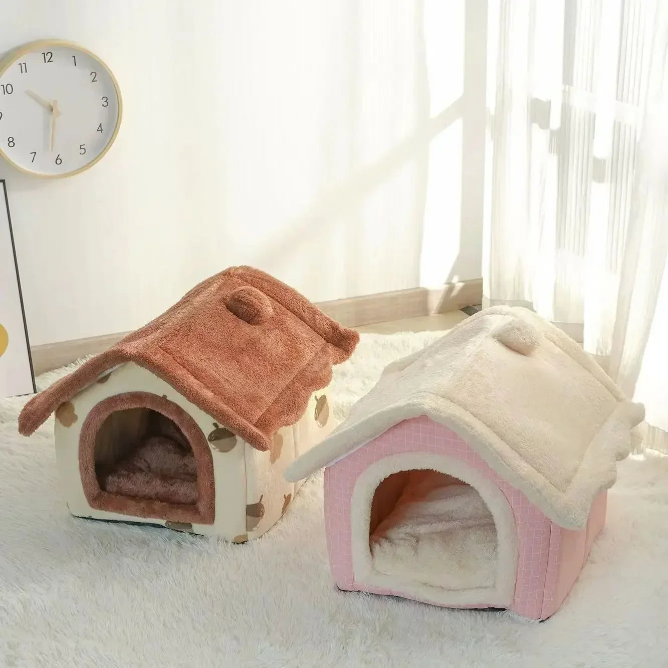 Popular Four Seasons Universal Cat and Dog Nest House Removable and Washable Small Dog Teddy Pet Bedding Supplies